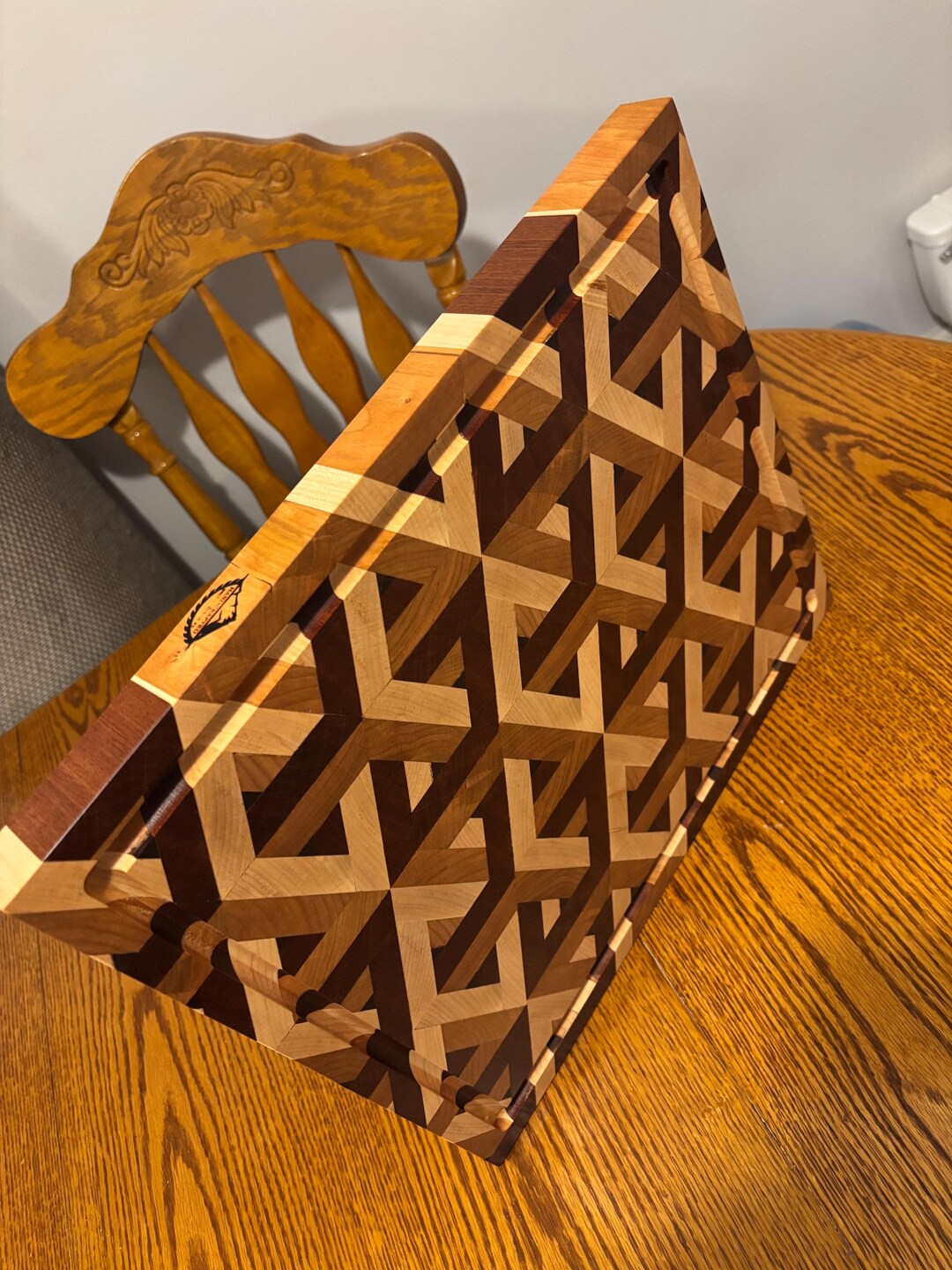 3D Interlocking Cubes Cutting Board - Etsy