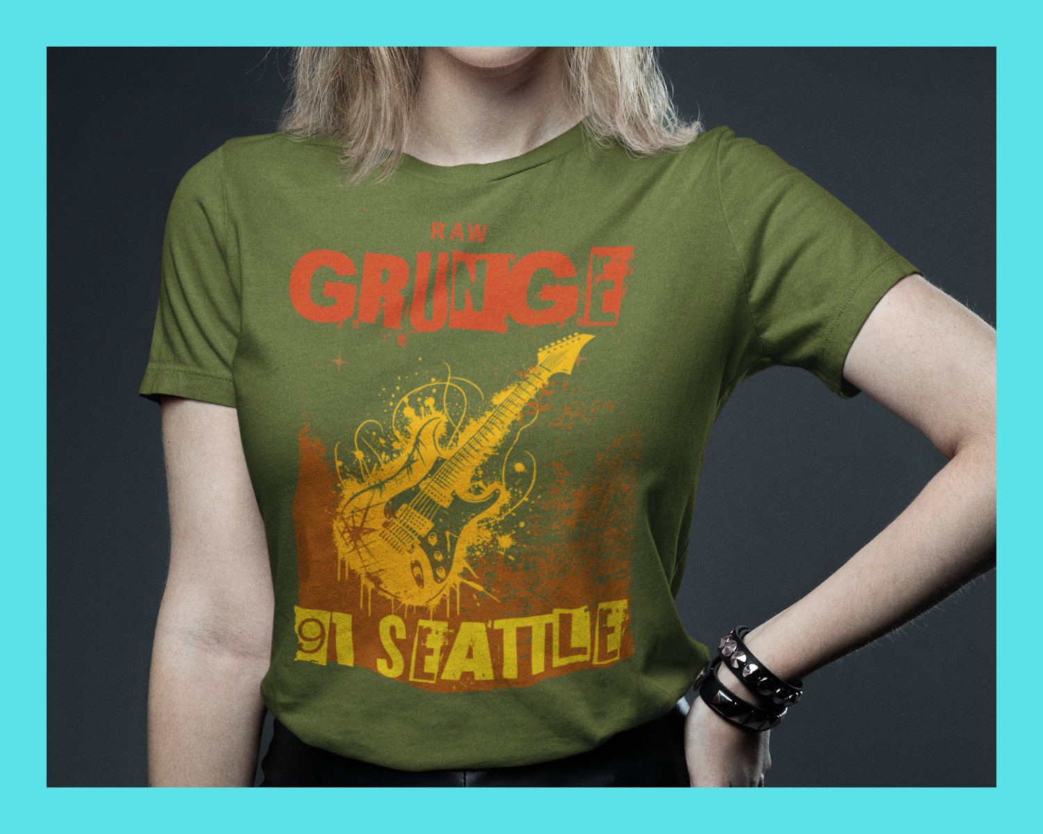 Raw Grunge Music 1991 Seattle, Love Seattle Vintage Vibe T-shirt 