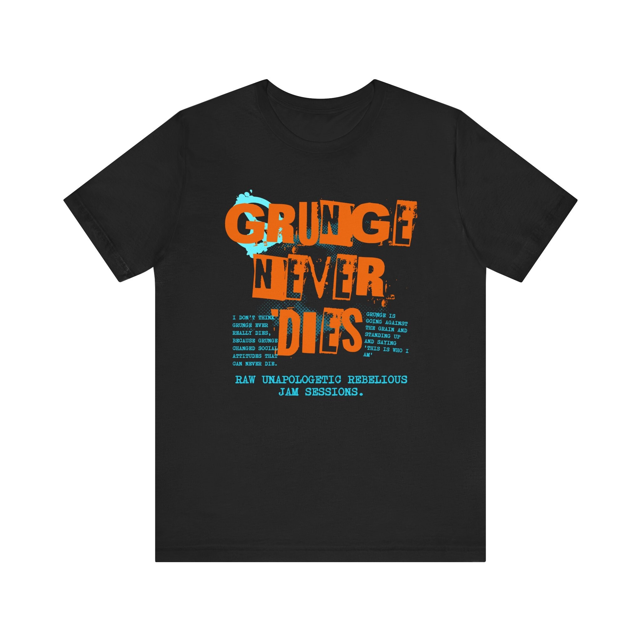 【vivastudio】CUTTED GRUNGE TEE Grunge Music Never Dies 1991 Seattle, Love Seattle Vintage