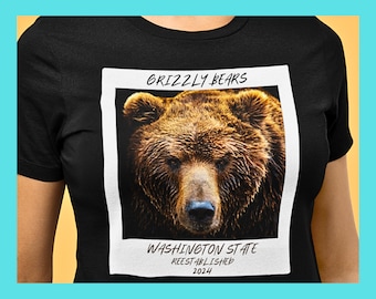 Grizzly Bear Graphic Tee: Washington State Reintroduction 2024
