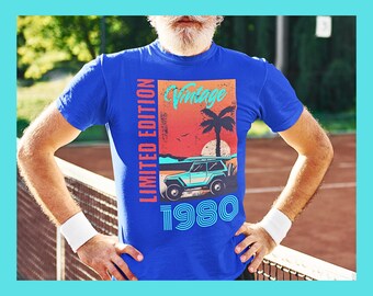 Limited Edition shirt uit de jaren 80, strandvibe