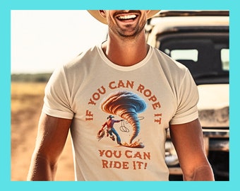 Tornado Cowboy Roper Tee: Storm Chaser Rodeo-T-shirt