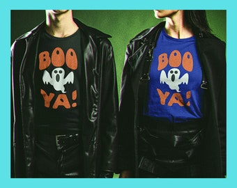 Boo Ya! Halloween Geist Shirt, Spooky Party T-Shirt