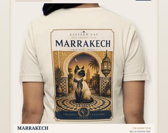 Citizen Cat Marrakech Cat Poster Tee / Vintage The Grand Tour