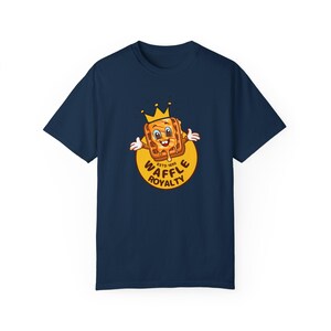 Waffle Royalty T-shirt, Garment-Dyed Breakfast Lover Tee image 4