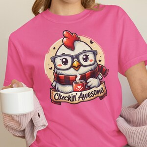 Chicken Coffee Lover T-Shirt: Funny Farm Animal Tee