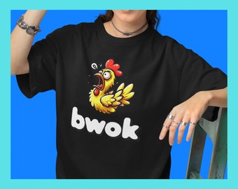 Lustiges Huhn 'Bwok' T-Shirt: Bauer Geschenk