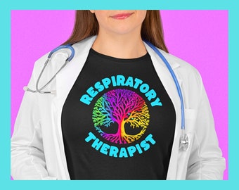 Respiratory Therapist T-Shirt: Tree of Life Graphic, Pulmonology Gift