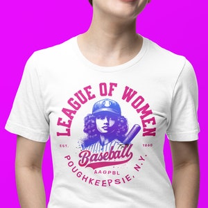 League of Women Baseball Players, All-American Girls Professional Baseball League Unisex Jersey Short Sleeve Tee