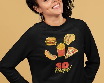 Fast Food Cravings Sweatshirt: Comfort Food Unisex Rundhalsausschnitt