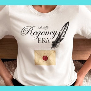 In My Regency ERA 1800s Shirt Notas manuscritas com uma pena de caneta
