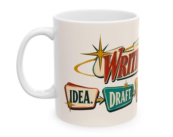 The Writing Process Mug | Draft Doubt Coffee ceramic mug