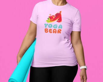 Yoga Bear T-Shirt: Funny Downward Dog Graphic Tee