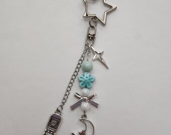 Moon Star Keychain