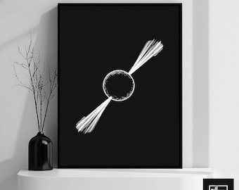 Pulsar Neutron Star Space Object Wall art, Space and Astronomy Poster