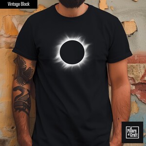 Sonnenfinsternis-T-Shirt, Sun's Corona Shirt, Weltraum-Astronomie-Unisex-T-Stück