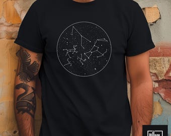 Orion Canis Major Monoceros Konstellationen TShirt, Nachthimmel Sterne Karte Shirt