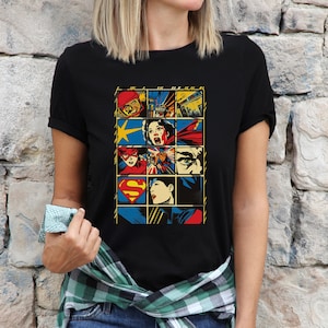 Pop Art Comic Strip Shirt, Vintage Comic Shirt, Retro Comic Shirt, Comic Book Style Shirt