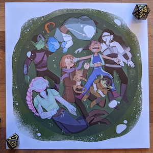 Caleb Widogast&#39;s Dome Print | Critical Role the Mighty Nein | Cozy DnD art
