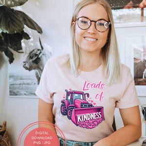 Anti-bullying Pink Shirt Day PNG Be Kind Pink Shirt Day Anti Bullying Clipart Trendy Bullying Prevention Pink Tractor Png For Sublimation