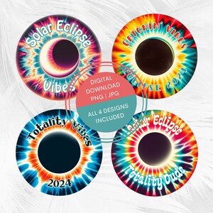 Total Solar Eclipse April 8th 2024, Total Eclipse Png, Solar Eclipse Png, Sublimation Design, Png Bundle, Path of Totality, Digital Download