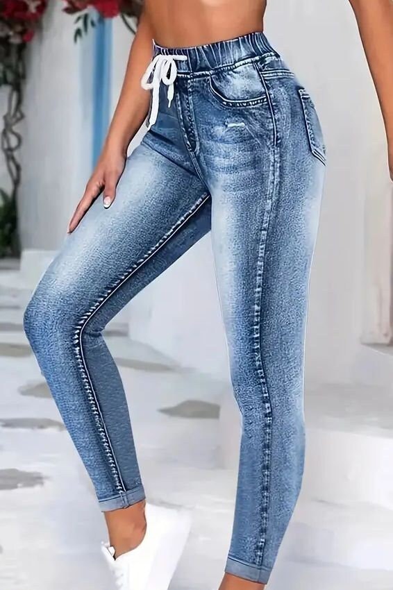 Denim Leggings -  UK