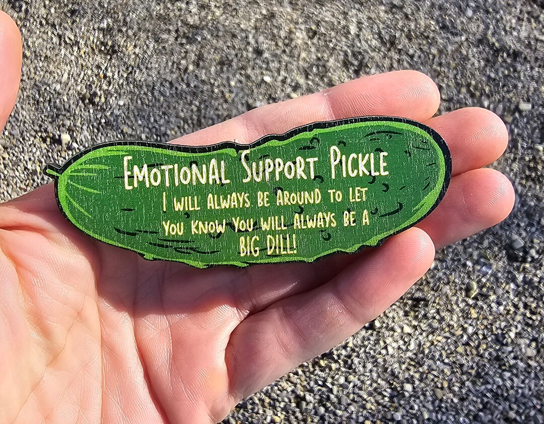 Emotional Support Pickle - Friendship Gift - Etsy