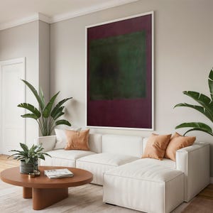 Mark Rothko Color Mix Canvas Painting - Abstract Expressionism Wall Art, Modern Home Decor, Rothko Painting, Abstract Art, Art Lover Gift