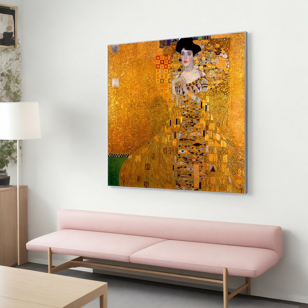 The Lady in Gold Gustav Klimt Canvas Painting - Luxurious Art