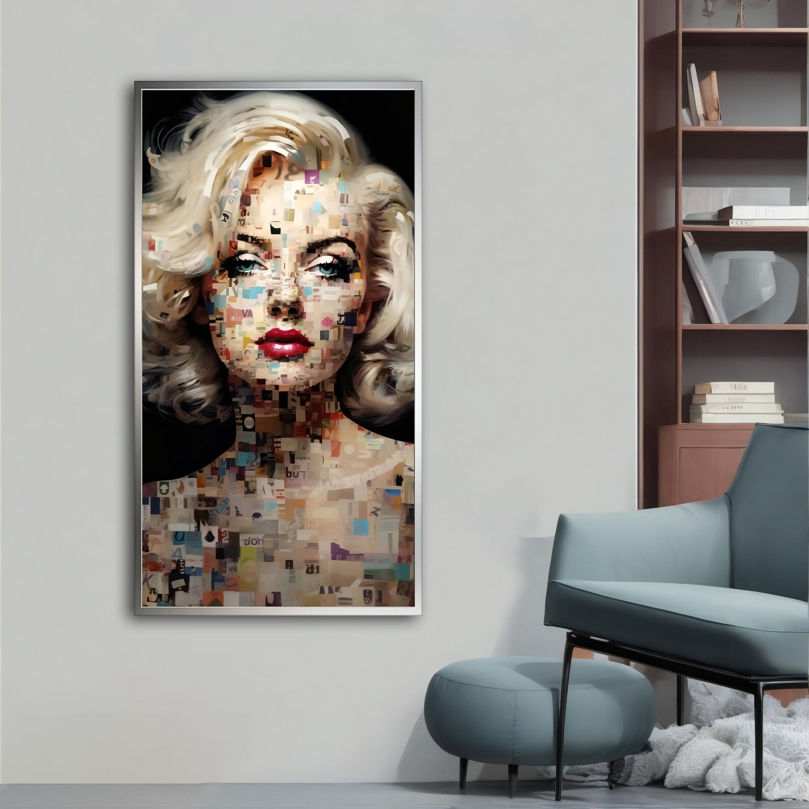 Marilyn Monroe Canvas Painting - Vintage Hollywood Wall Art - Iconic ...
