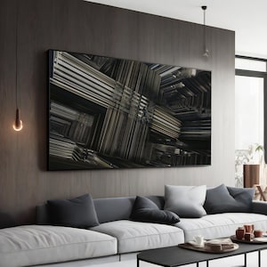 Pintura em tela Arte de parede interestelar - Pôster de filme famoso Decoração de ficção científica - Segredos da arte do universo - Presente perfeito
