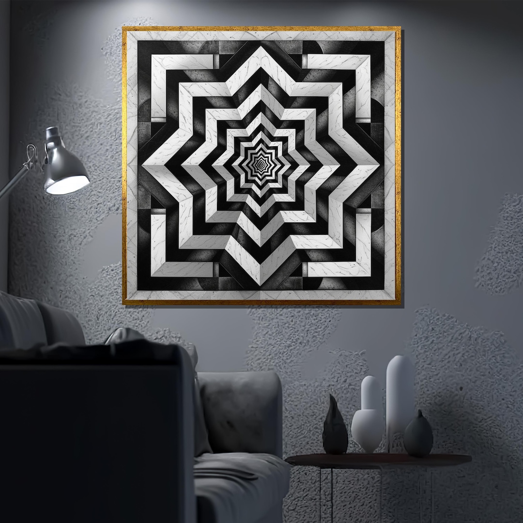 Structube VORTEX Optical Art Canvas
