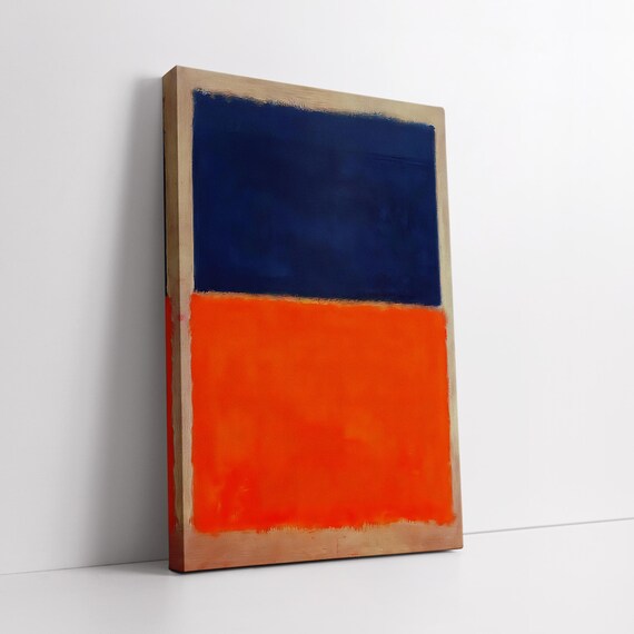 Mark Rothko Blue, Orange & Red アートポスター Mark Rothko Red Blue Orange Reproduction Modern Painting Canvas