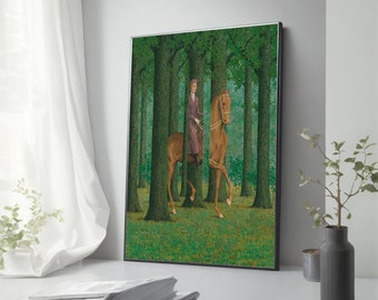 René Magritte 'Die Barriere der Leere' 1965 Leinwand Gemälde - Surreale Kunst für Zuhause, Einzigartige Geschenkidee
