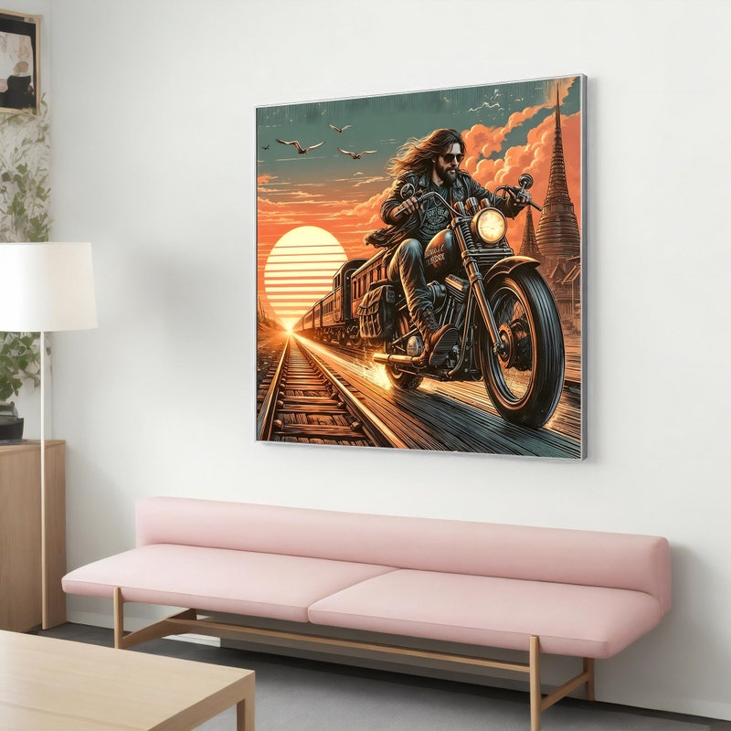Harley Davidson Wall Art - Etsy