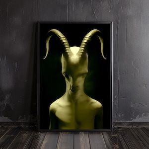 creepy devil | satan poster, creepy art, devil art, lucifer poster, satanic wall arts, baphomet art print, lucifer art prints, horror prints