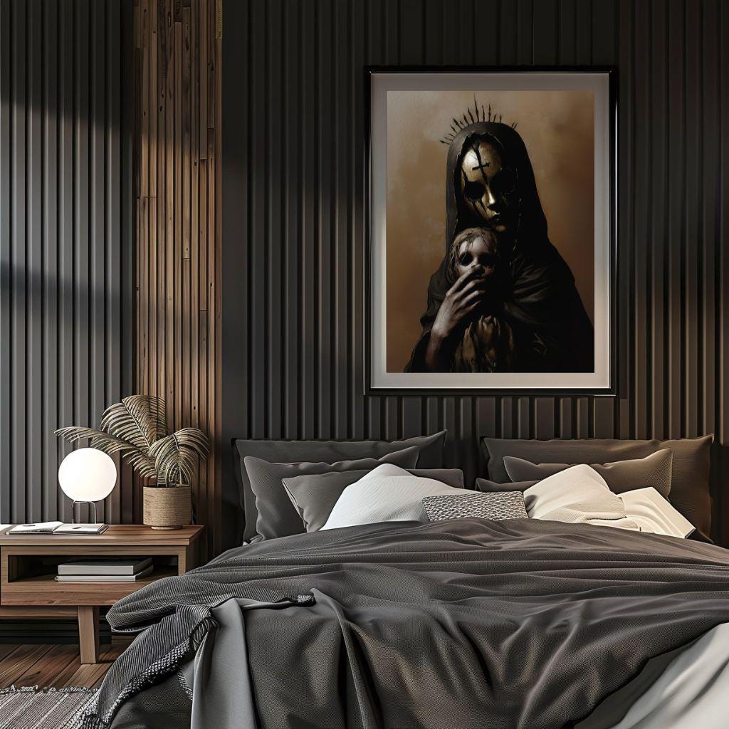 Creepy Doll Dark Ritual | Satanic Print Art, Horror Poster, Occult ...