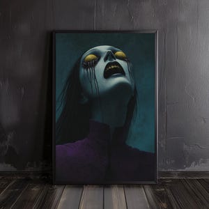 sinister gaze | creepy poster, horror wall arts, creepy wall arts, horror print art, eerie art prints, horror poster, creepy wall decor