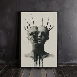 creepy twins | horror poster, creepy print, horror wall art, creepy wall art, horror prints, creepy art print, horror art, creepy art poster