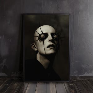 horror gaze | creepy wall arts, horror poster, creepy art print, eerie wall art, horror prints, monster art print, horror art, gore posters