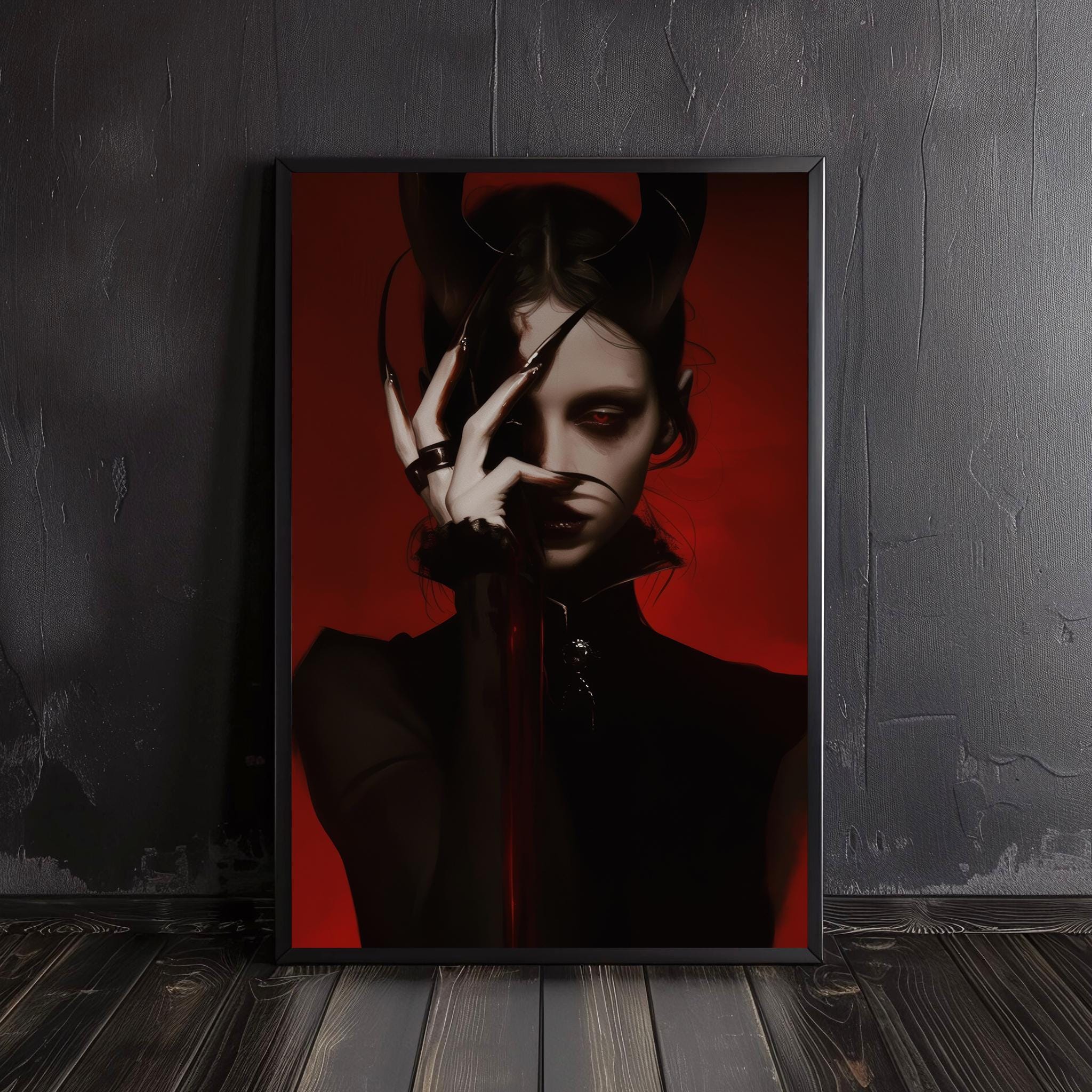 Devil Girl Poster - Etsy, image size:2048x2048
