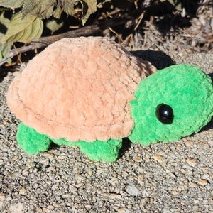 Crochet turtle plush