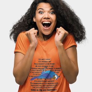 Ex-Parrot Unisex Heavy Cotton Tee, Humorous T-Shirt, Quirky Gift, Comedy Lover Apparel, Novelty Tee