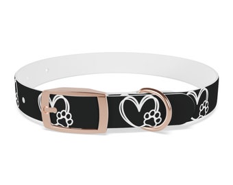Heart and Paw custom dog collar