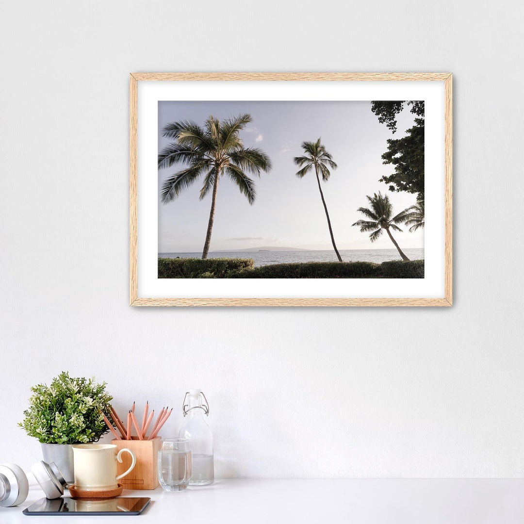 Hawaiian Maui Palms Fine Art Print | Coastal Landscape Photography - Etsy