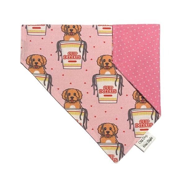 Doodle Dog Bandana, Dog bandana, Goldendoodle, Labradoodle Dog Bandana, Pink Dog Bandana