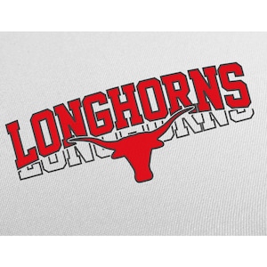 Longhorn Embroidery Designs, Digital Download for Machine Embroidery, Longhorns Embroidery Design, Machine Embroidery Design, Cow Embroidery