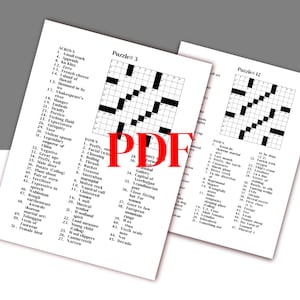 Descarga digital: 90 crucigramas imprimibles para adultos, libro de actividades divertidas para personas mayores, juegos fáciles de leer en letra grande con soluciones