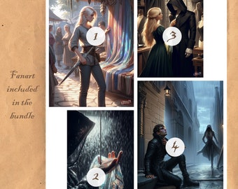 Celaena et Sam (lot d'art) - Trône de verre Fanart Téléchargements numériques