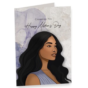 Afroamerikanische Muttertagskarten, einzigartige Melanin Mom Grußkarte, personalisierte Mom Designs, handgemachter herzlicher Muttertag, Sentimental